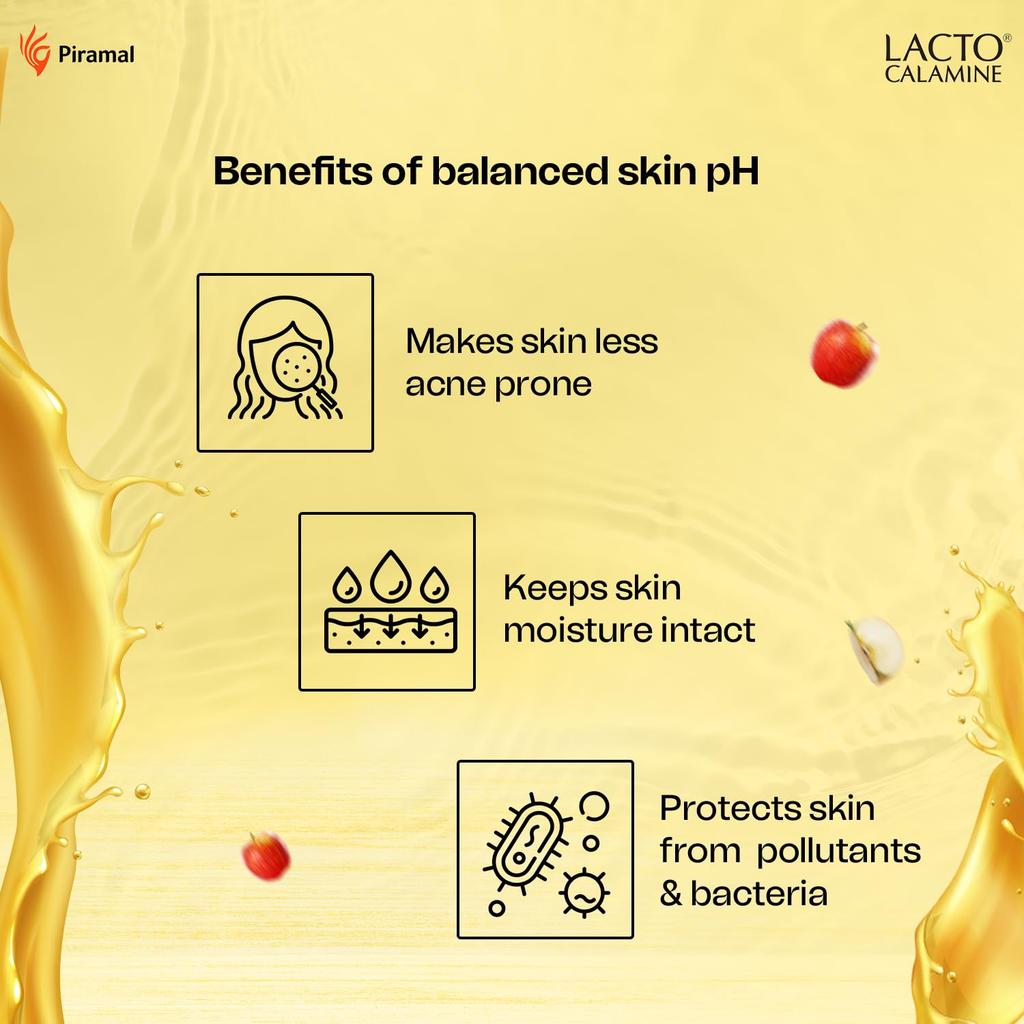 Lacto Calamine Apple Cider Vinegar Foaming Face Wash 150ml Pack of 1 For Bright Glowing Skin