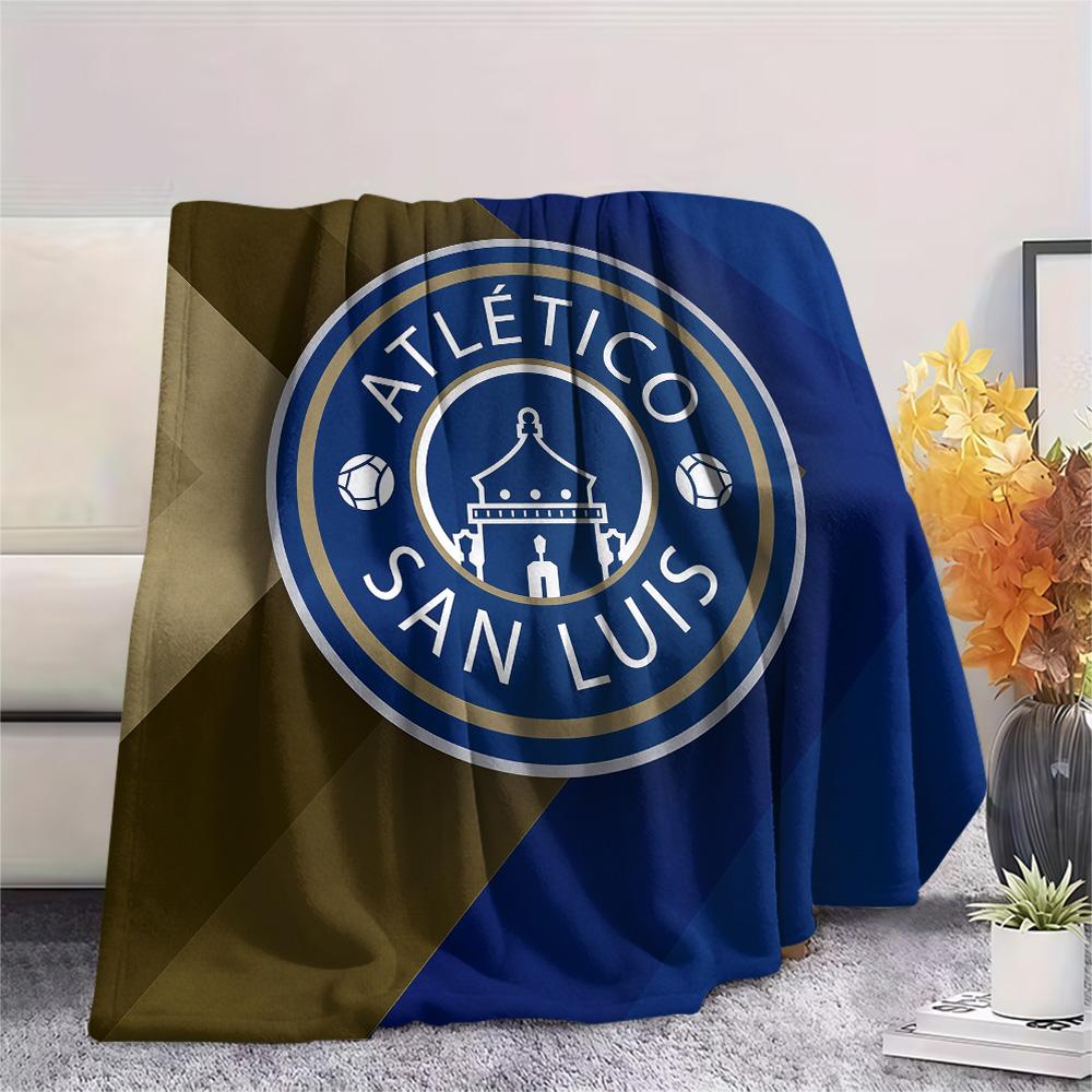 Club Atlético San Luis  Print Flannel Blanket, High quality Comfortable for All Seasons, Home Decor, Warmth and Comfort