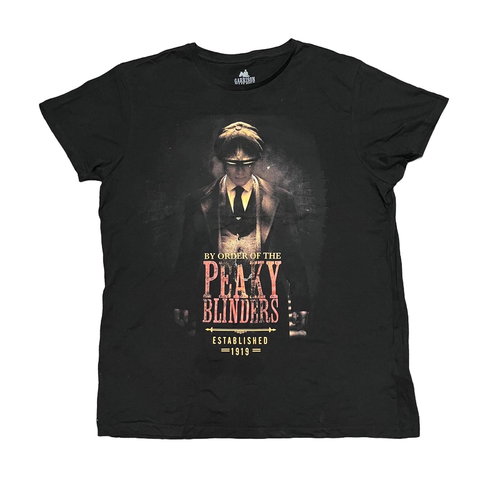 Peaky Blinders Shirt XL Black Tv Show Movie Promo Graphic Tee Cillian Murphy Y2K L