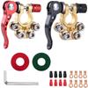 2 Pair Quick Disconnect Auto Cables Connectors Car Battery Bornes Main Cable Post Clamp Terminal Screw Connection For Car Truck