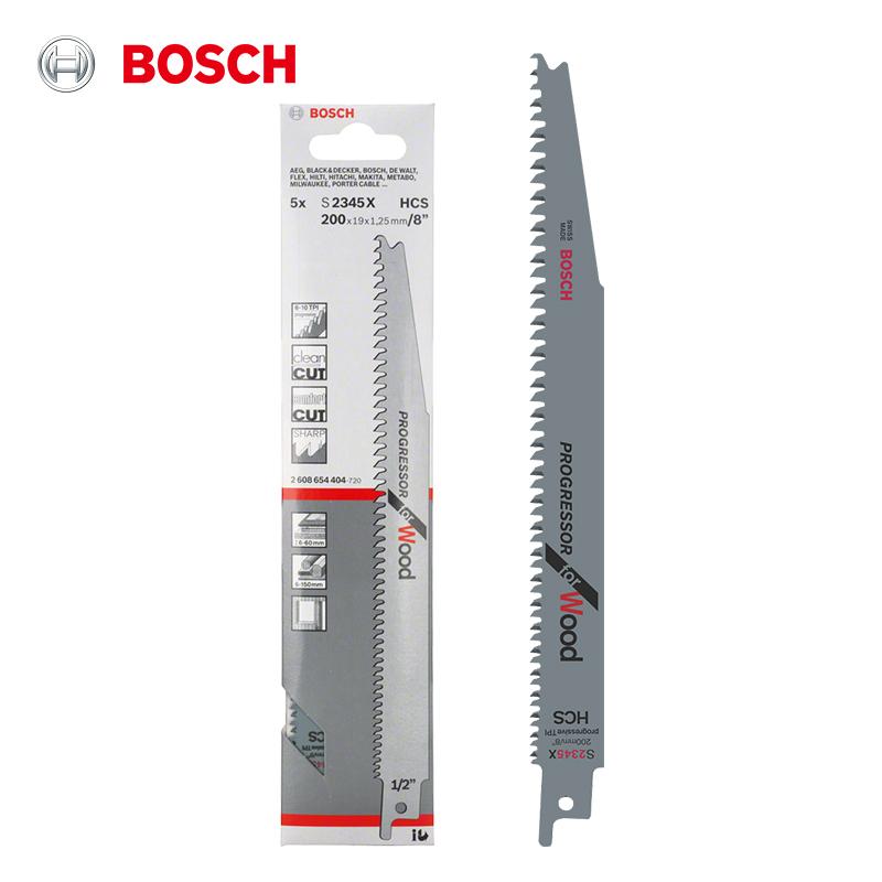 Bosch Saw Blades Reciprocating Saw Blade for Wood S2345X (5-Piece Set) 200mm