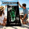Custom Name Personalized Borussia Monchengladbach Print Beach Towel, for Trip Camping Beach Party Home Decor, Birthday Gift for Family & Friends