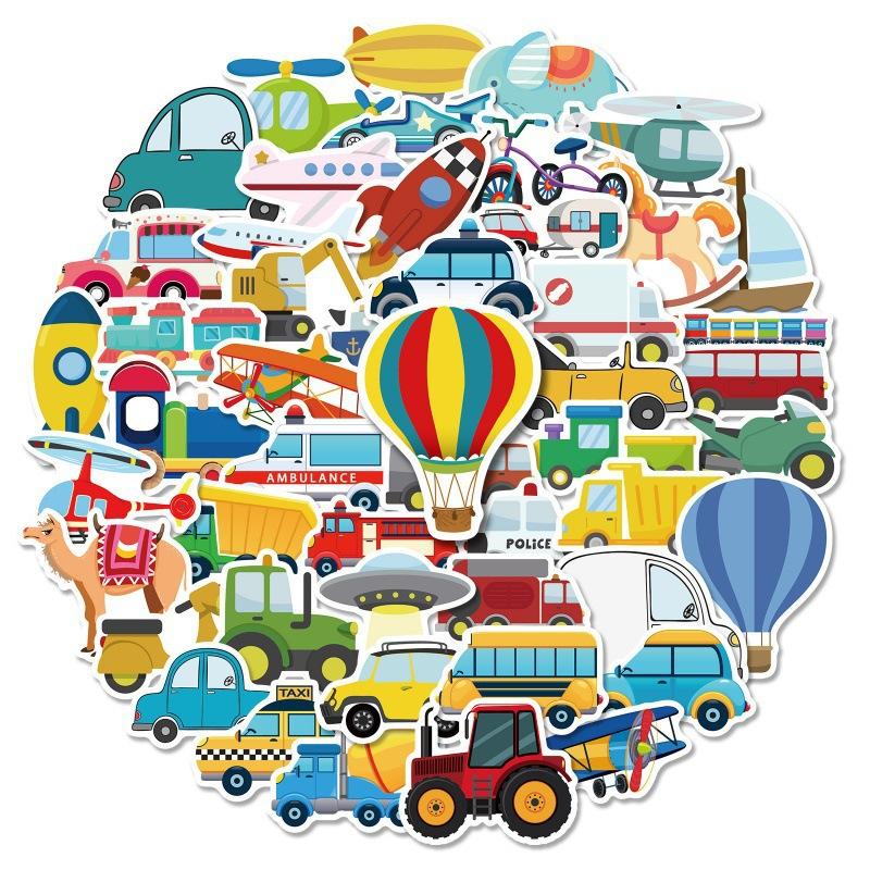 50~400 Pieces Non-infringement Graffiti Stickers Outdoor Mixed Scenery Suitcase Stickers Astronaut Colorful Cartoon Stickers