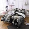 Dog Duvet Cover Set 3D Animal Theme Polyester Bedding Set Queen King Size Cute Pug Dog Printed Cover For Kids Teen Boy Bedspread