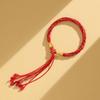 Dragon Boat Festival Tassel Pendant: Five-Color Pink Zongzi String with Gourd for Peace and Health