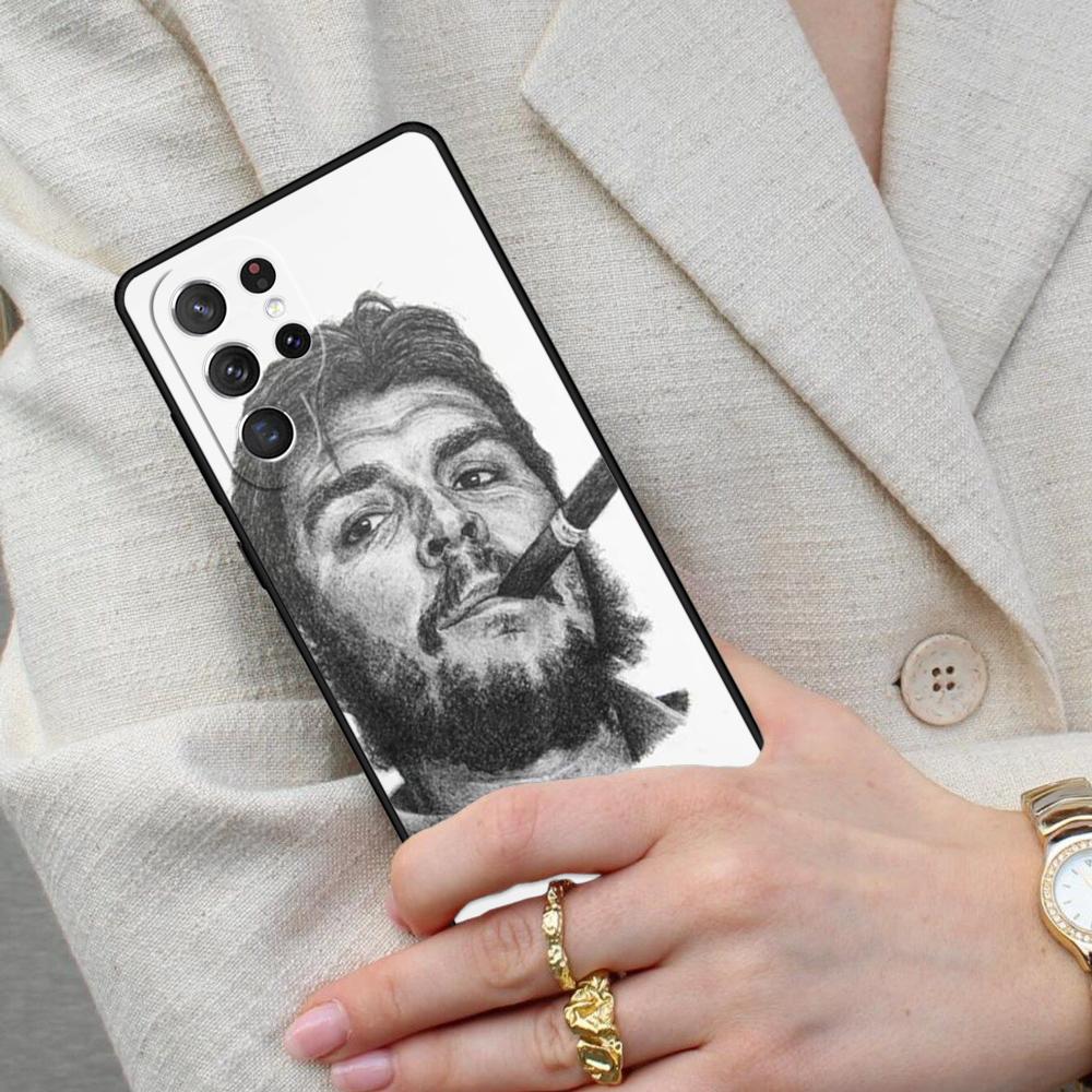 che guevara Smoking Cigar SOFT Cell Phone Case for Samsung Galaxy S26 Ultra S25 S24 S23 S22 S21 S20 Note10 Cover