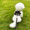 Stylish Polka Dot Pet Bow Harness & Leash Set Cute Puppy Kitten Small Dog Cat Vest Secure Adjustable Walking Cute Bow Collar