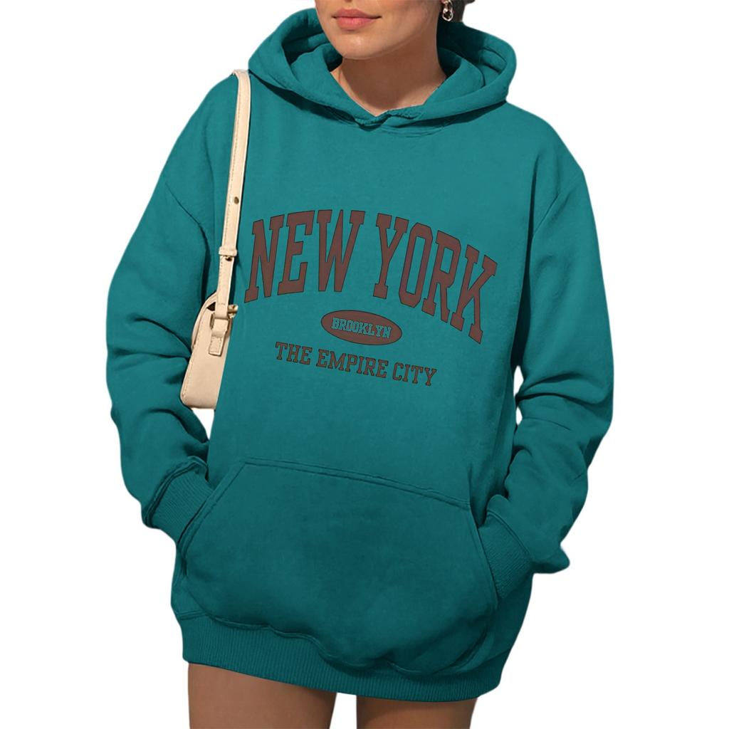 Womens Hoodies Fall Fashion Sweatshirts Printed Casual Long Sleeve Loose Sweatshirt Fall Hoodie Sweatshirt