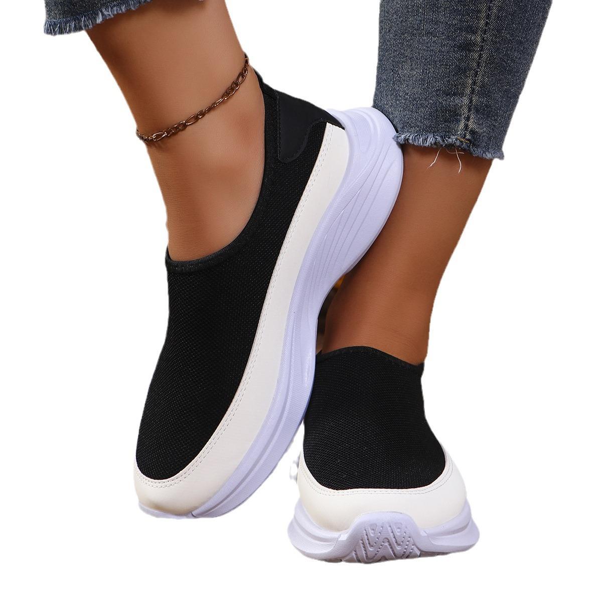 Летающие тканые мужские туфли Модные носки Туфли из ткани Дышащие ленивые туфли — фото 5