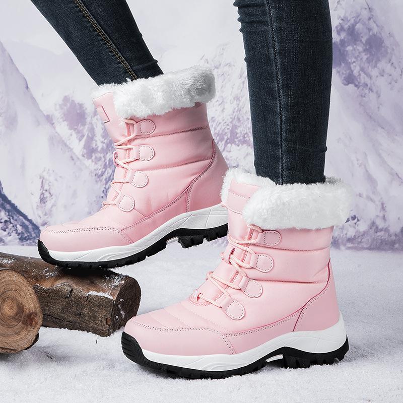 Snow boots women's shoes new velvet thickened autumn and winter short women's boots sports casual warm cotton shoes