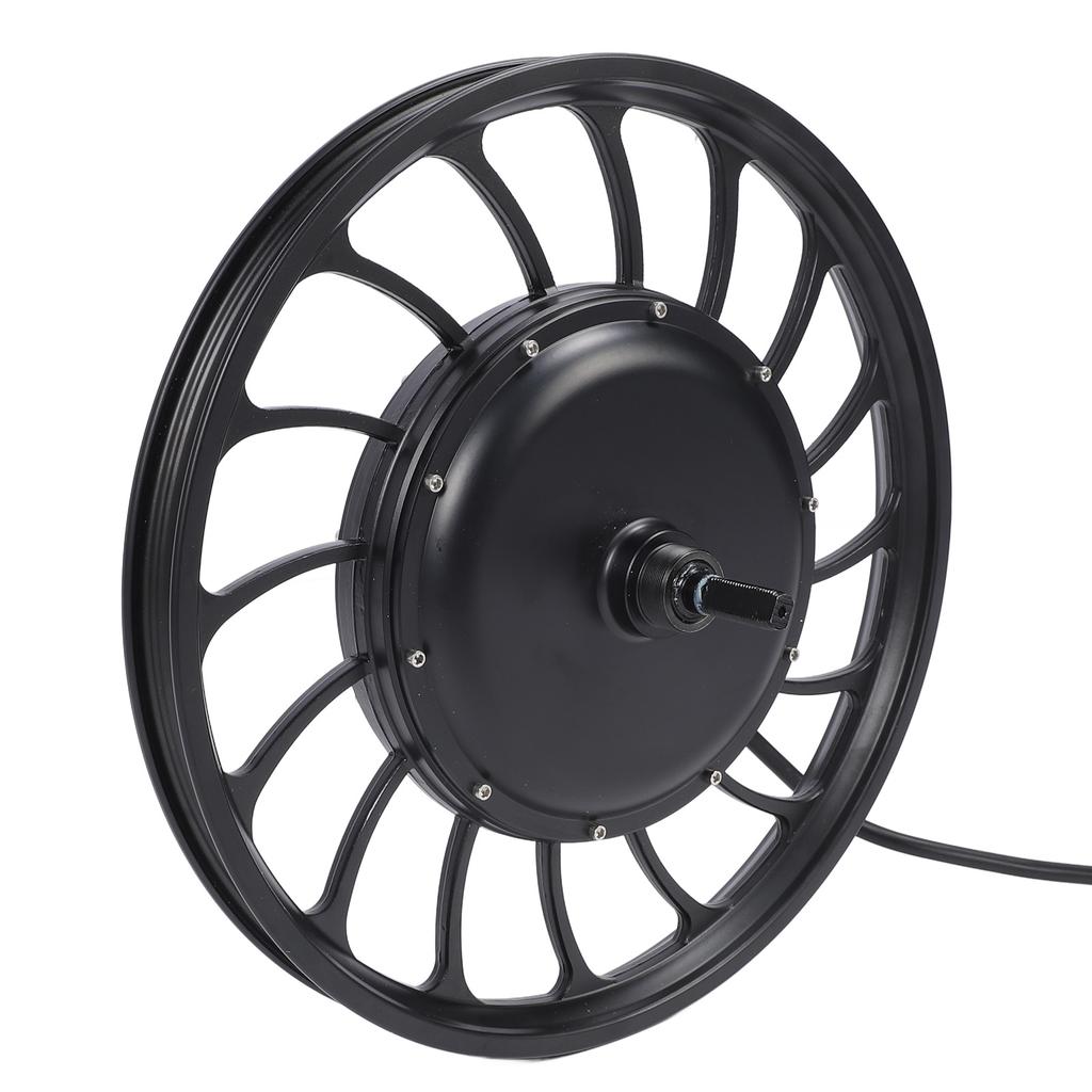 20 Inch Rear Drive Hub Motor 48V to 72V 1500W to 2500W Double Hall Sensor Brushless Gearless Hub Motor for Electric