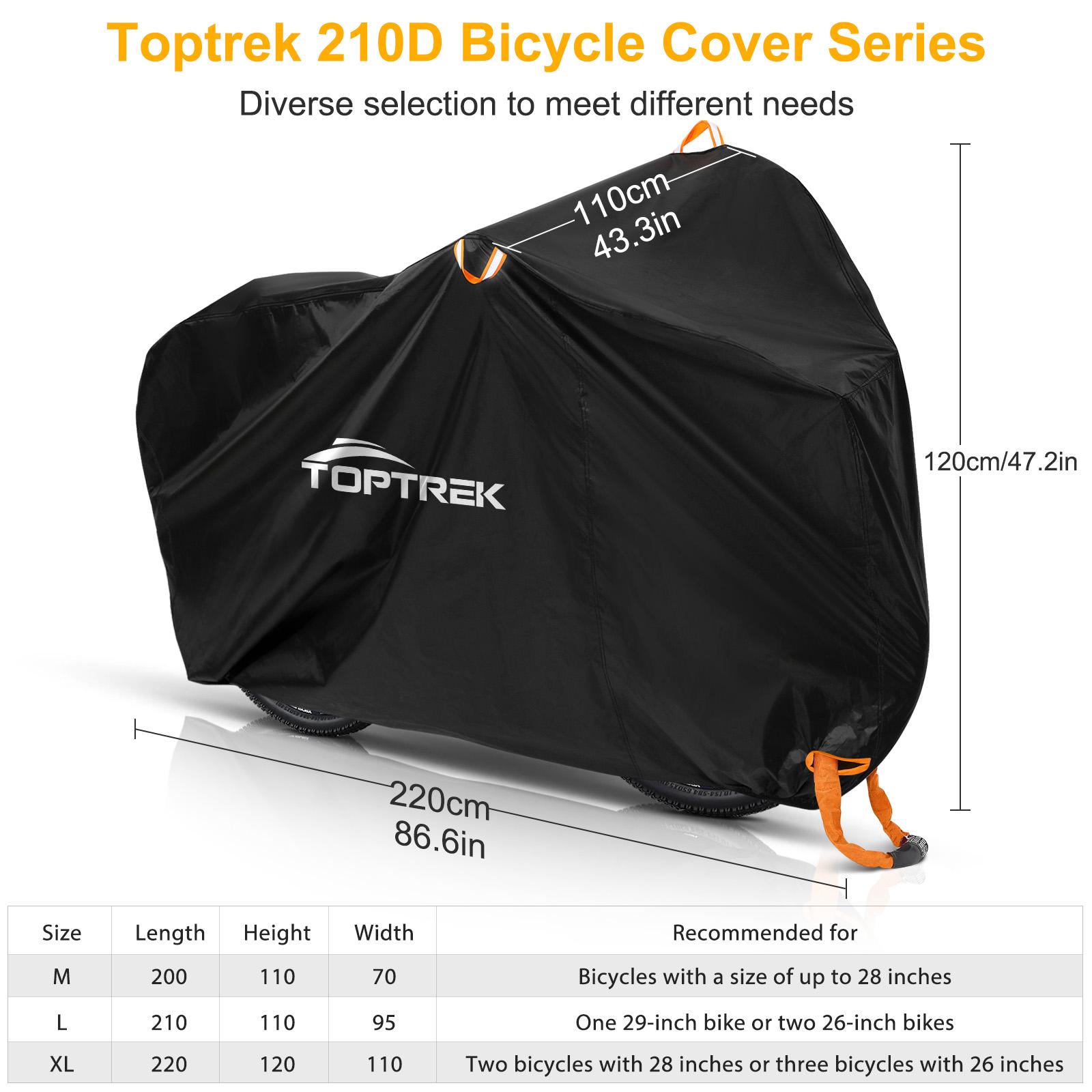 Toptrek Velosipēda pārklājs Ūdensizturīgs Aizsargpārklājumi Āra