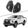 ABS Black Mirror Cover For   Mitsubishi L200 Triton Mirror Black Cover Car Accessories Car Styling