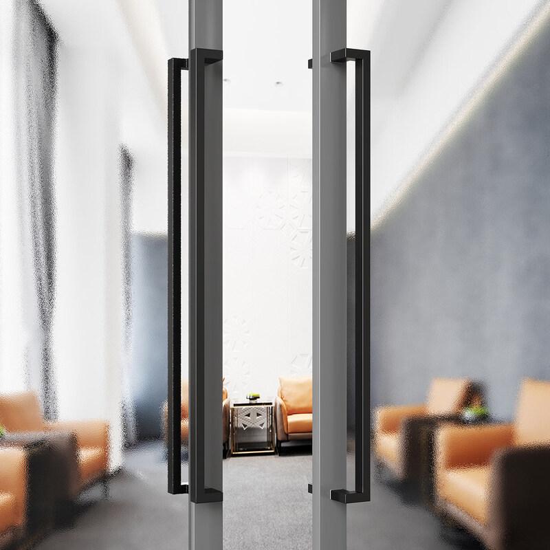 Modern Minimalist Sliding Tempered Glass Door