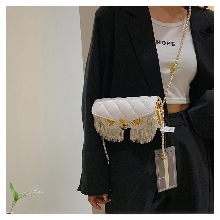 Модная женская сумка через плечо, с кисточками, тяжелая промышленная маленькая сумка, ромбовидная сетка, популярная сумка под мышками.
