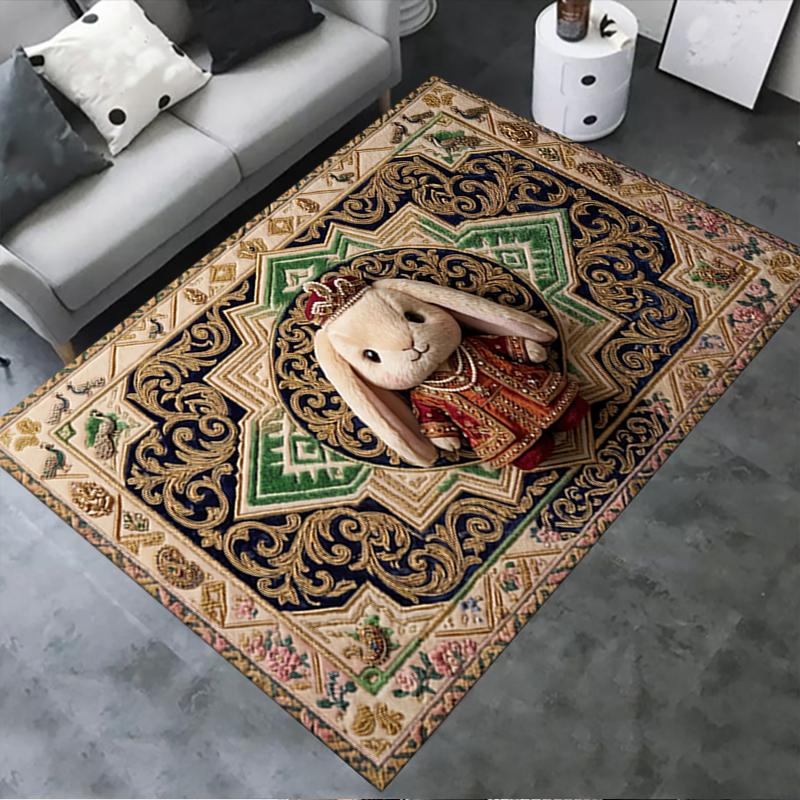 2025 New Cute Rabbit Carpet Rug for Living Room Bedroom Home Sofa Decoration,Kids play Non-slip Floor Mat08