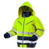 Hi-Vis Insulated Work Jacket, Yellow, Size L