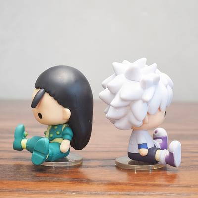 Hunter Exam Candy Toys Figure Killua Hisoka Illumi Candy Toys Mini Bean Eyes Experimental Chapter Action Figure Model Toys
