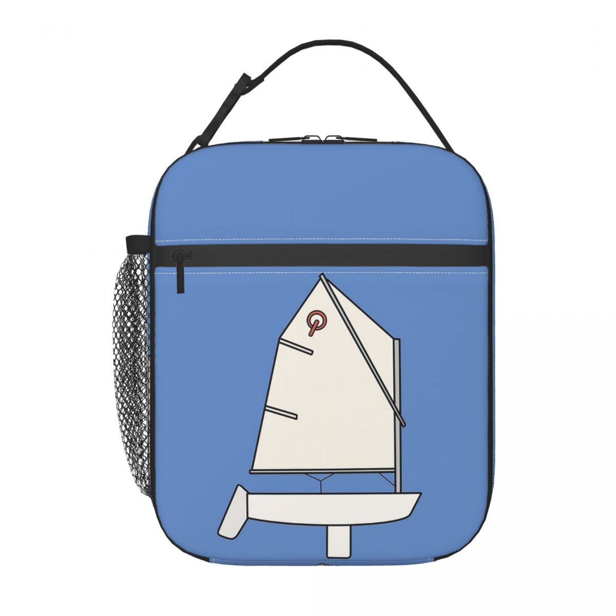 Optimist Sailboat Insulated Lunch Bag for Women Kids Leakproof Food Boxes Thermal Lunch Box Tote One Size