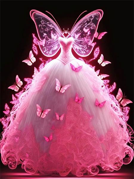 Spódnica z Haftem Diamentowym Ubrania Obrazek Dżetów Mozaika Księżniczka Pełny Kwadrat Okrągły Malowanie Kwiat Dziecko Prezent