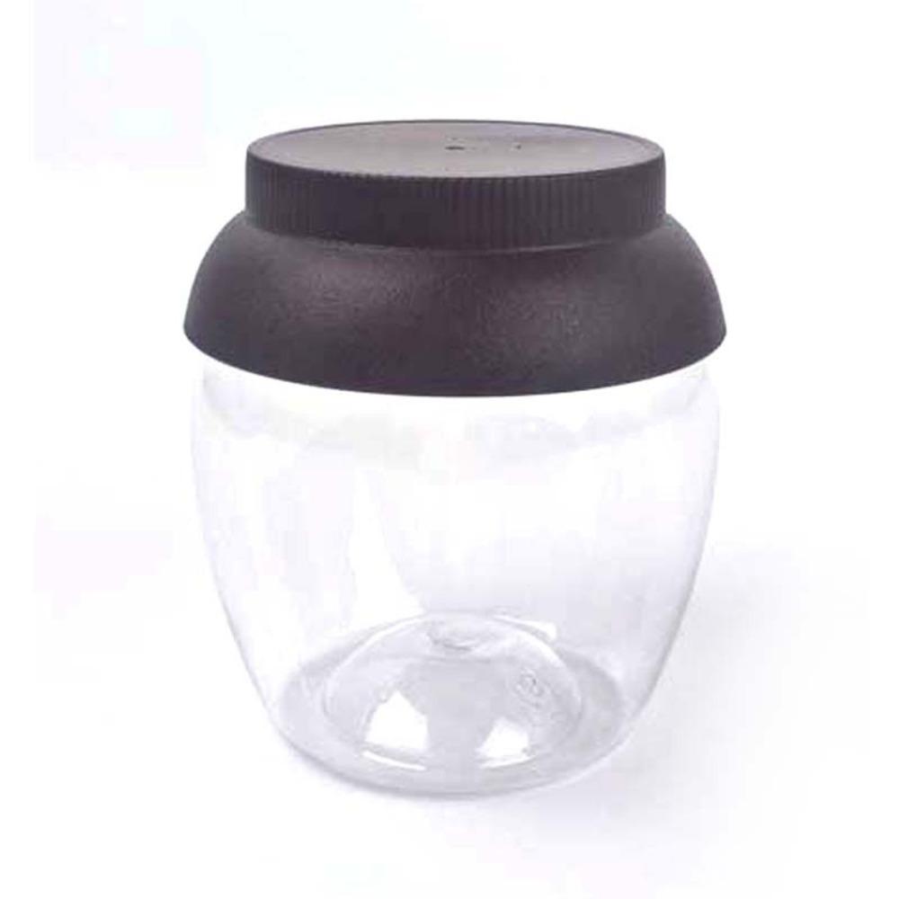 

New PET Plastic Pickle Jar Seal Transparent Sealed Storage Tank with Lid 450ML Capacity Transparent Storage Bottle Pickles чорний