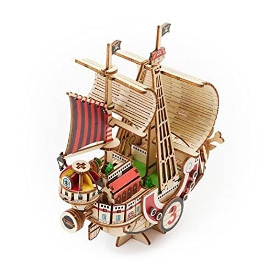 Thousand Sunnyki-gu-mi One Piece 3D Wooden PuzzleOfficial License No tools required Advanced level 139 pieces Completed size