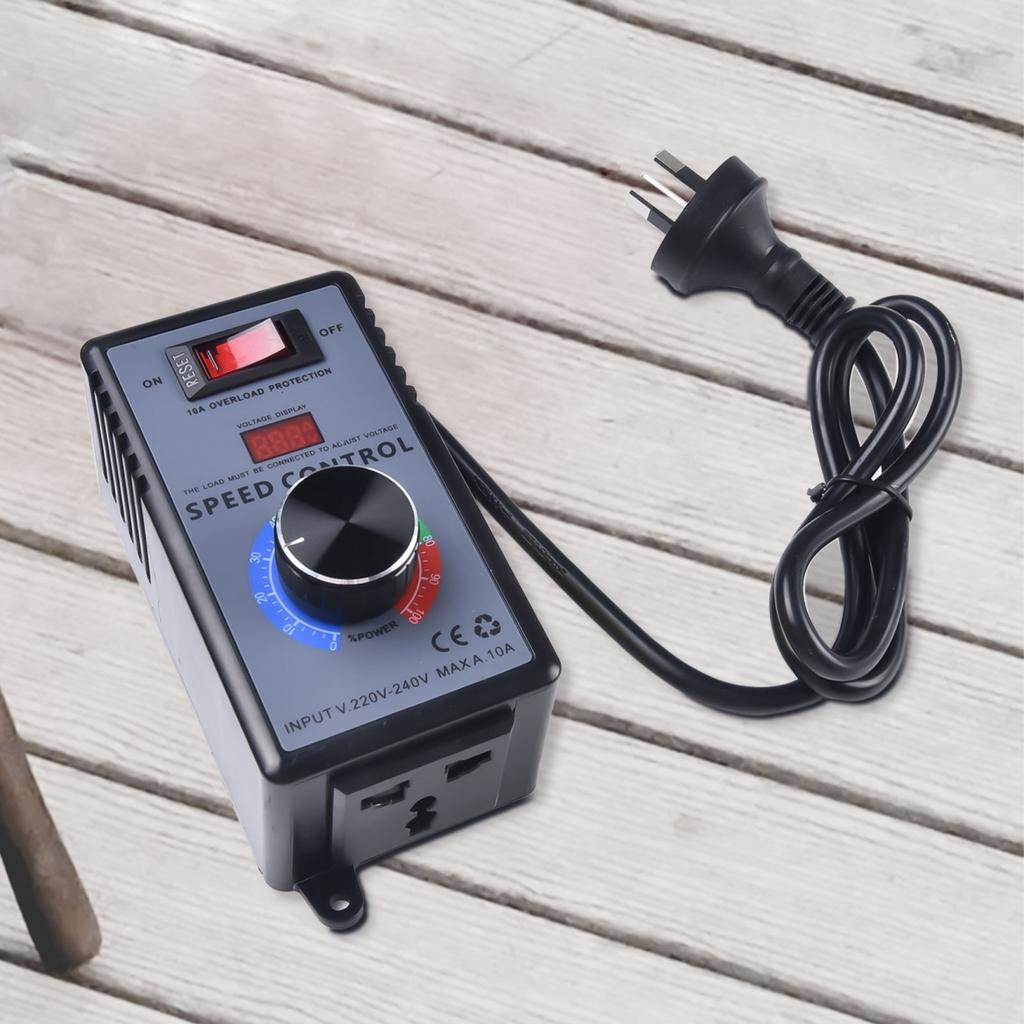 15A Hastighetsregulator 4000W ABS-plast AC220V-250V Dimming