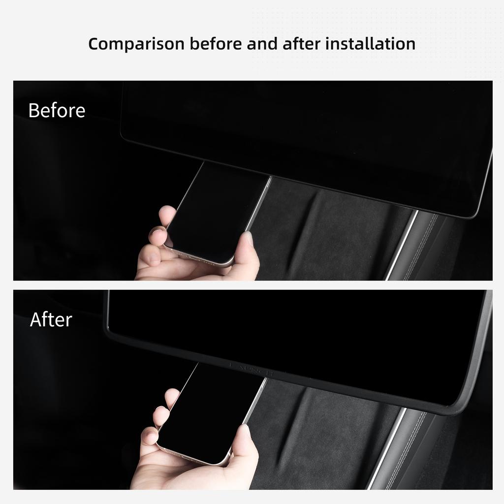 LUCKEASY Protective Cover for Tesla Model Y Launch 2025 Juniper/ Model 3 Highland Car Control Display Screen Protective Cover
