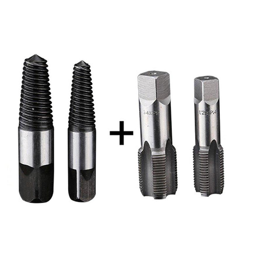 Juego de extractor de destornillador dañado 5pcs Set de extractor de acero roto Removedor de tornillo Juego de extractor de destornillador dañado 5pcs Set de extractor de acero roto Removedor de tornillo