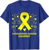 Childhood Cancer Awareness Month Yellow Ribbon Gift Unisex T-Shirt