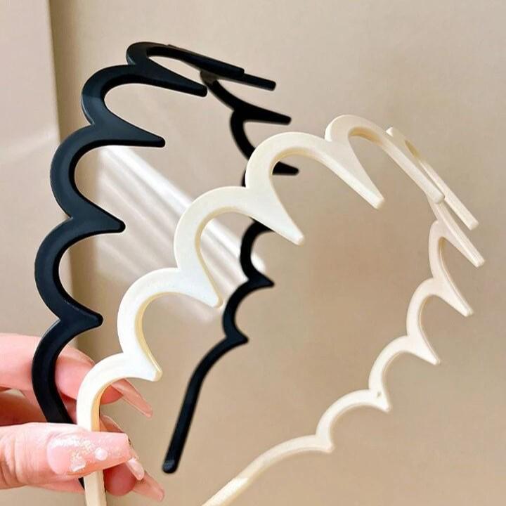 2024 High Elasticity Wave Headband for Women - Stylish Bangs & Summer Face Washing Hair Accessory