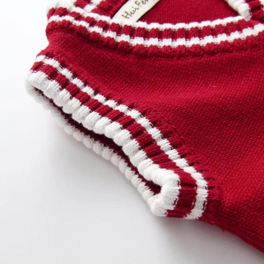 2023 neue Weste Vier-farbe Gemischt V-ausschnitt Ärmellose Mode Trend Neue Koreanische jungen Weste