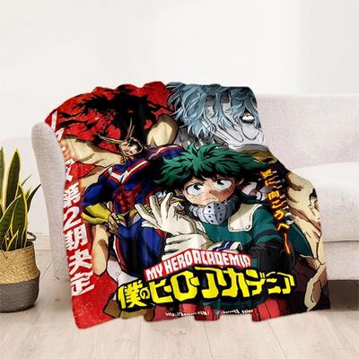 My Hero Anime Weiche Plüsch Sofa Bett Werfen Cartoon Picknick Dünne Decken Moderne Flanell Decke Abdeckung Gedruckt Bettdecke Geschenk