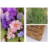 Elegant Basket with Beautiful Blooms Artificial Flowers Wreath Handmade Artfully Floral for Home and Office Enhancement