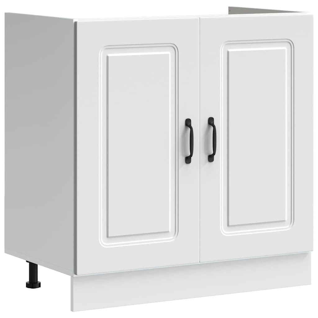 Vidaxl Sink Cabinet, Kalmar, White, 80X46X81.5 Cm