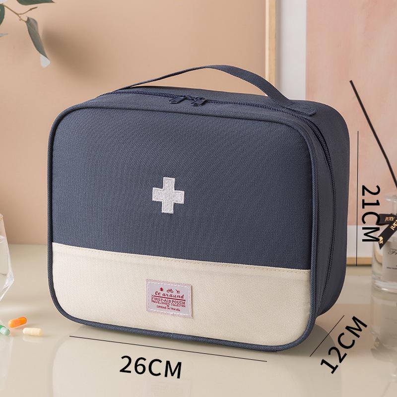 Large Capacity Portable Medical Bag - Oxford Cloth Medicine Storage for Home & Travel First Aid