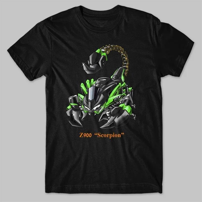 100% Cotton O-Neck Summer Short Sleeve Casual shirt Classic Motorcycle Z900 Scorpion Transfiguration Inspired T-Shirt X