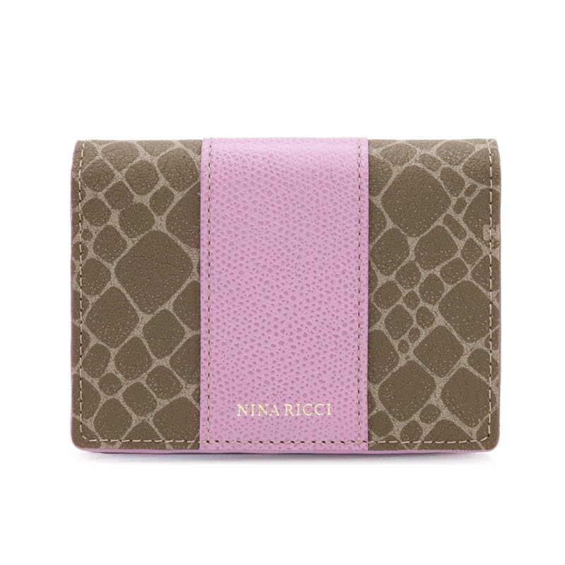 Nina Ricci Grain Nouveau Pass Case Lavender 85-8017