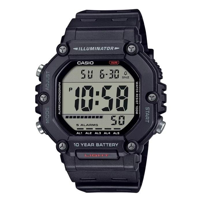 Casio AE-1600H Series Digital Watch, Black, AE1600H-1AV.