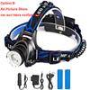 ZK20 Rechargeable Waterproof Headlamp Zoomable 3 Modes LED Headlight Head Lamp Work LED Helmet Head Light Torch Flashlight