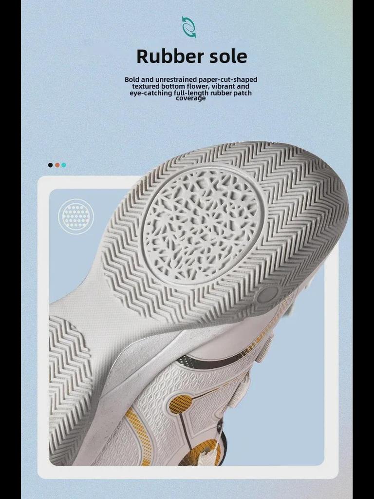 Pantofi de baschet de vară respirabili pentru bărbați cu buton rotativ pentru tineri și studenți