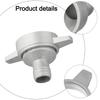 Water Pump Fitting Aluminum Connector with Gasket for 1 to 3 Inch Pipes