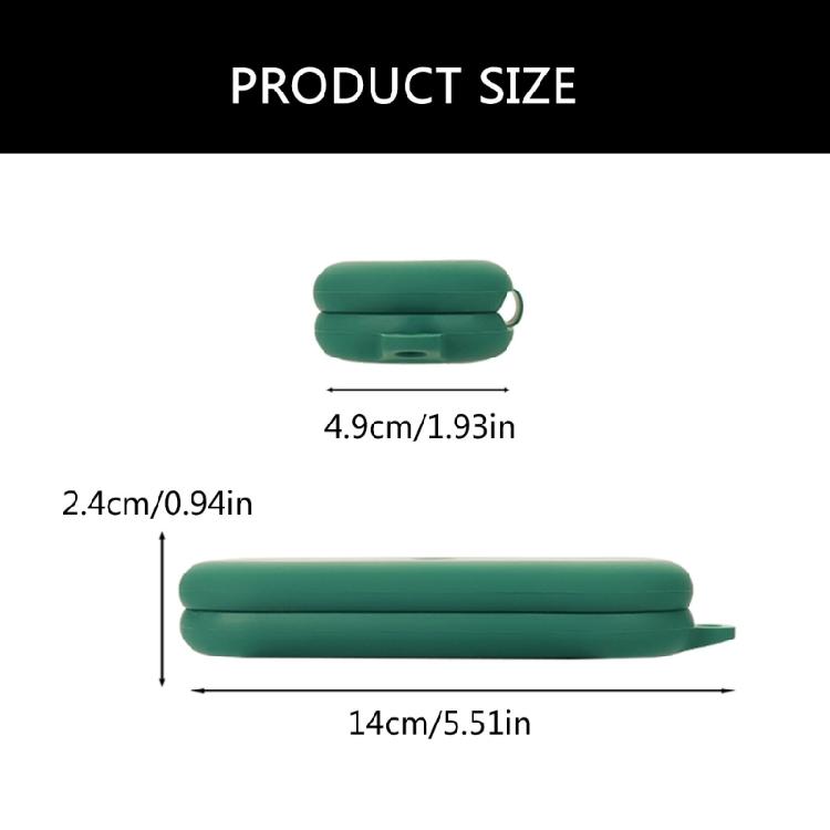 Protective Silicone Encasement Easy To Install Earbud Case Shockproof Wireless Earphones Guard for Earbud Ear(Open)
