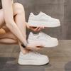 Little White Shoes Women's Spring 2025 New Thick Baseplate Shoes Versatile Small Inner Height Increase Casual Sports Muffin Shoes