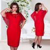 Elegant Women Hollow Out Cape Dress Short Sleeve Clubwear Beach 6xl Large Size Chiffon