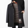 FAPAI Men's Merino Wool Down-Lined Overcoat