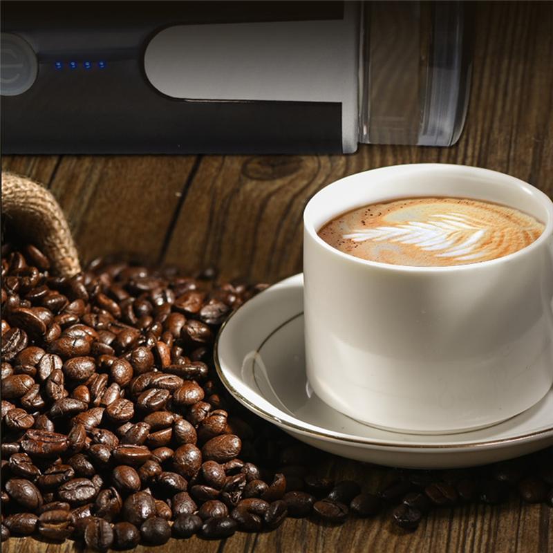 WORTHOWN-Coffeemaker Type C Rechargeable Portable Coffee Maker 2 In 1 Design 1200Mah Battery One Button For Hiking