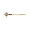 Women Crystal Side Hair Clip Pins Metal Hair Barrettes Girl Hair Accessories Stars Moon Rhinestone Clips Set Star Hairpins