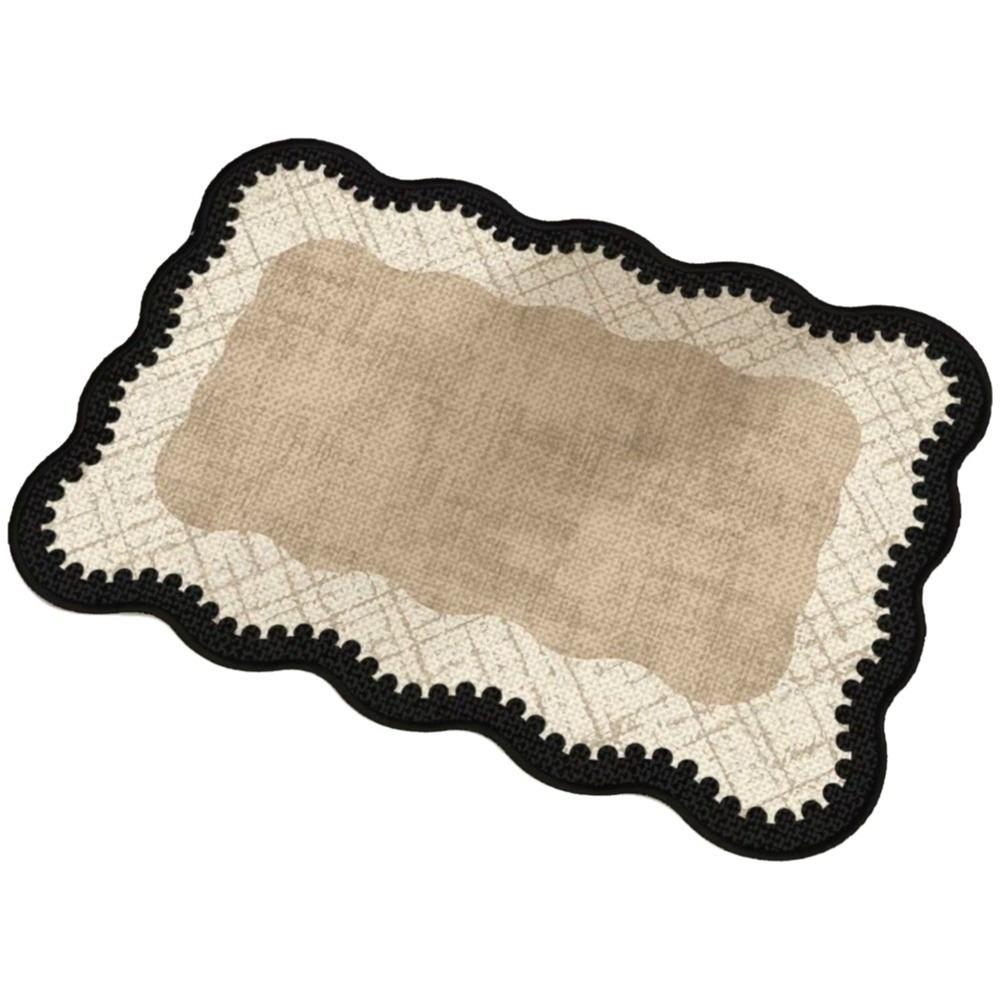 Anti Slip Flax Entry Doormat Vintage Door Mats Quick Dry Bathroom Door Pad Entrance Hall 80cm Beige B