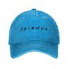 Friends TV Unisex Baseballkappen Used Denim Hüte Kappe Lässig Outdoor Sommer Verstellbare Passform Snapback Kappe